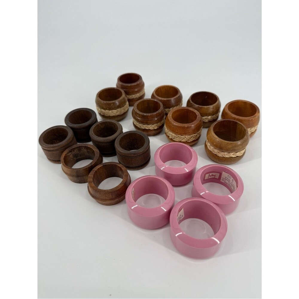 Vintage Napkin Rings | Assorted Set of 18
